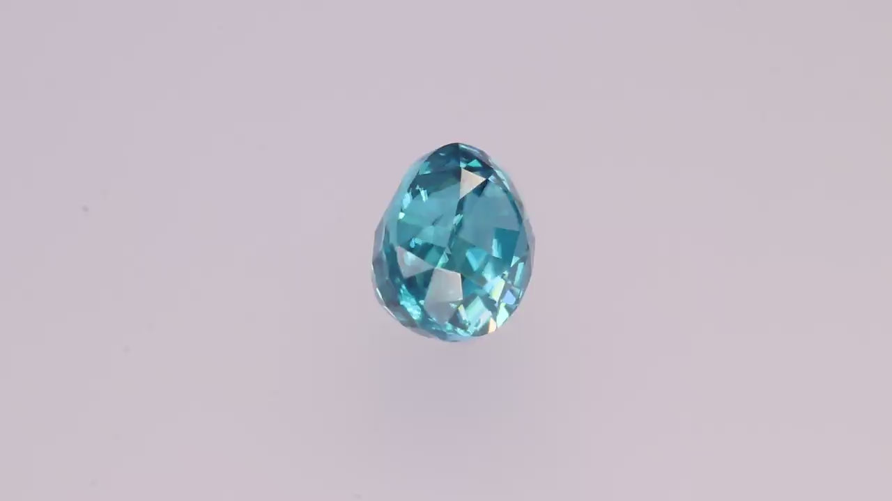 Blue Zircon 6.26 ct